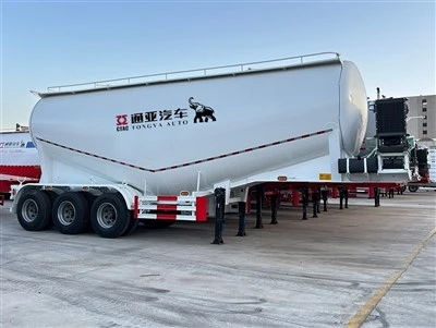 機械式サスペンションが付いている 3 車軸バルク セメント タンカーのセミトレーラー