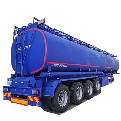 TONGYA ホット販売 4 車軸油液体燃料タンカー トレーラータンクセミトレーラー
